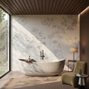 Marble tub in Cloudline White marble - Image 2