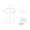 Marble bathtub in Panda White - Image 11