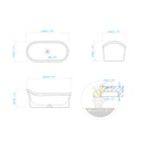 Marble bathtub in Rosa Eterea Pink - Image 11