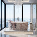 Marble bathtub in Rosa Eterea Pink - Image 2