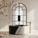 Stone bathtub in Panda White - Image 2