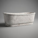 Marble tub in Bianco Puro - Image 1