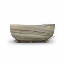 Marble bathtub in Vento Bianco - Image 3