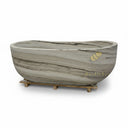 Marble bathtub in Vento Bianco - Image 5