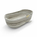 Marble bathtub in Vento Bianco - Image 6