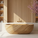 Stone tub in Semi-Transparent Travertine - Image 2