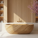 Stone tub in Semi-Transparent Travertine - Image 2