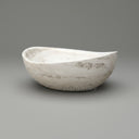 Luxurious Oval Moon White Marble Bathtub
