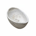 Luxurious Oval Moon White Marble Bathtub