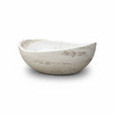 Luxurious Oval Moon White Marble Bathtub