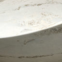 Luxurious Oval Moon White Marble Bathtub