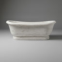 Opulent White Marble Bathtub | Freestanding Luxury Tub