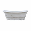 Opulent White Marble Bathtub | Freestanding Luxury Tub
