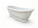 Opulent White Marble Bathtub | Freestanding Luxury Tub