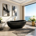 Marblebee Stone Bath Made from Nero Marquina Black Marble