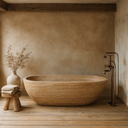 Beige Travertine Bathtub
