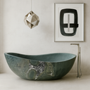 Green Marble Bathtub made from Glacier Forest Marble