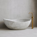 White Marble Bathtub Arabescato