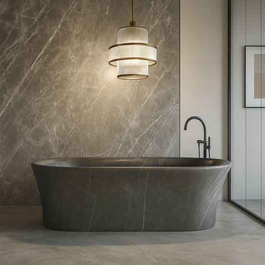 Luxury Pietra Grey marble bathtub