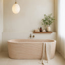 Luxury Custom Bathtub Semi-Transparent Travertine