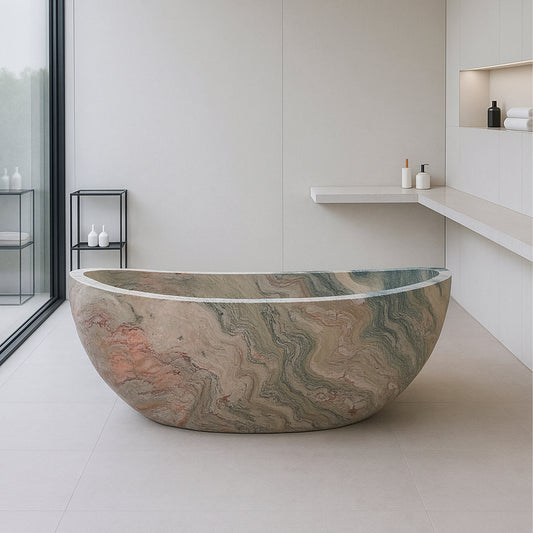 Verde Rosato Imperiale Unique Stone Tub