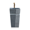 Marblebee Black Marble Sink Pedestal