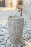 Marblebee White Pedestal Sink