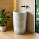 Light Grey Marble Marblebee Sink Pedestal
