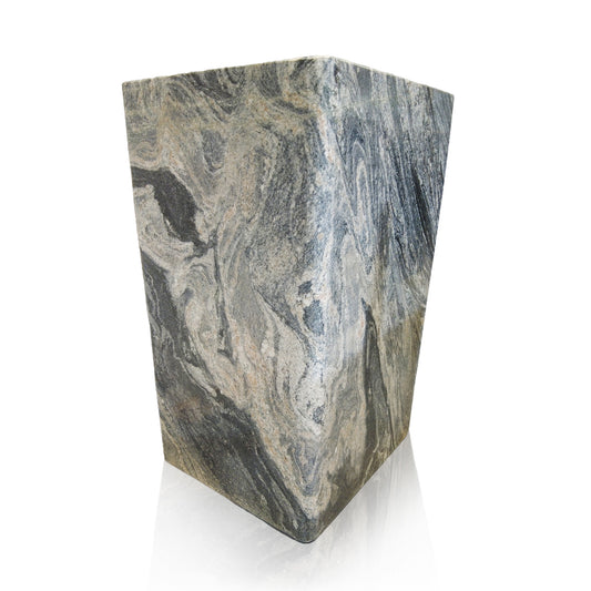 Marblebee Rectangular Matte Black Pedestal Sink