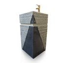 Marblebee Absolute Black large pedestal sink