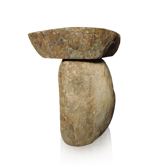 Marblebee natural stone black freestanding sinks
