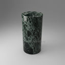 Verde Alpi Green Marble Cylindrical Pedestal | Polished Finish