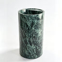 Verde Alpi Green Marble Cylindrical Pedestal | Polished Finish
