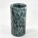 Verde Alpi Green Marble Cylindrical Pedestal | Polished Finish
