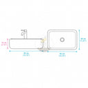 Marble washbasin in Calacatta Crema Viola - Image 11