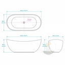 Granite Bath in titanium black granite - Image 11