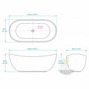 Marble bath in Rosa Eterea Pink - Image 6
