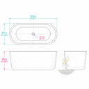 Natural stone bathtub in Black Storm Granite - Image 11