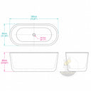 Marble tub in Rosa Eterea Pink - Image 6
