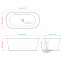 Stone bathtub in cosmic black granite - Image 11