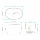 Natural stone bathtub in Calacatta White Marble - Image 11