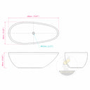 Stone freestanding tub in Rosa Eterea Pink - Image 11