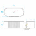 Natural stone bath in Rosa Eterea Pink - Image 11