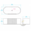 Marble tub in Valgri white - Image 6