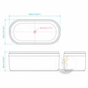 Stone bathtub in Rosa Eterea Pink - Image 6