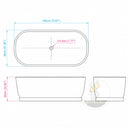 Freestanding marble tub in Rosa Eterea Pink - Image 11