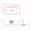Stone freestanding tub in Rosa Eterea Pink - Image 6