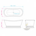 Natural stone bath in Rosa Eterea Pink - Image 6