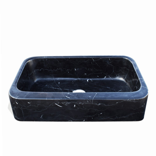 Black Marble Square Sink