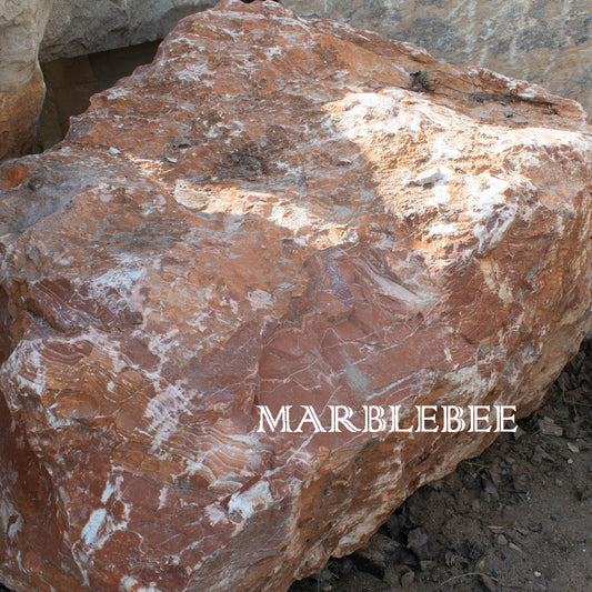Bright Red Marble Slab